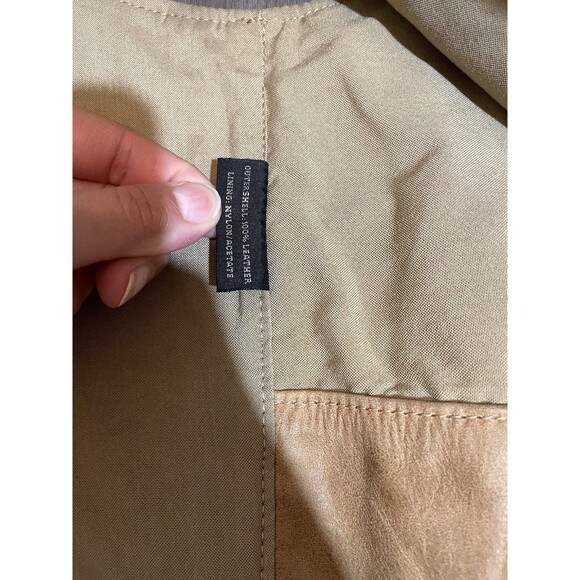 Coronado Leather Vest Mens 52 Brown/Tan Concealed Carry Holster Snap Button - Picture 11 of 13